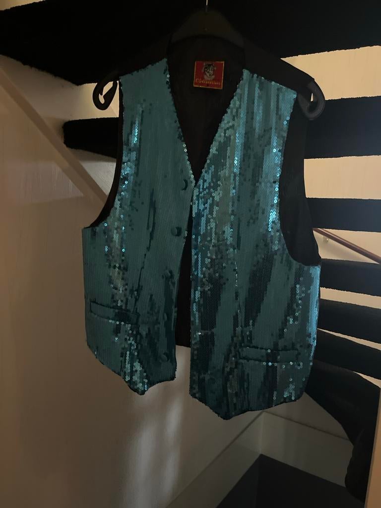 Heren Gilet Maat S - Stijlvol en Uniek!, Ophalen of Verzenden, Zo goed als nieuw, Maat 46 (S) of kleiner, Blauw