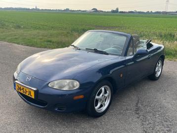 Mazda MX-5 1.6i Exclusive 2001 Blauw beschikbaar voor biedingen