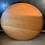 Rond tafelblad van massief eikenhout van Karel Mintjens, Huis en Inrichting, Tafels | Eettafels, Gebruikt, Ophalen of Verzenden