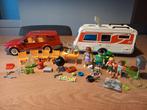 Playmobil Vakantieset Caravan met gezinsauto - COMPLEET, Ophalen of Verzenden, Zo goed als nieuw, Complete set