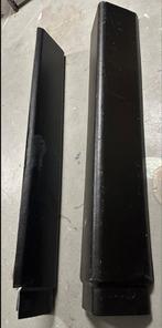 Zwarte nok dakplaten 4 stuks, Dakplaat of Dakpanplaat, Kunststof, Gebruikt, Zwart