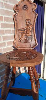 Zeldzame Tiroolse Kantklos Stoel, sgabello,ophalen, Antiek en Kunst, Ophalen of Verzenden