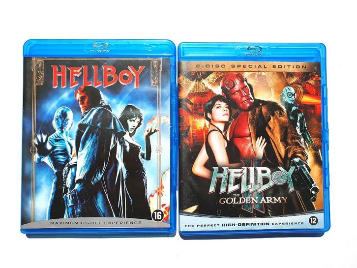 Hellboy 1 + 2 (3 disc), Cd's en Dvd's, Blu-ray, Zo goed als nieuw, Actie, Ophalen of Verzenden