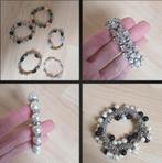 Diverse armbanden armband kralen parel zilver bloem, Ophalen of Verzenden, Nieuw, Overige materialen, Met bedels of kralen