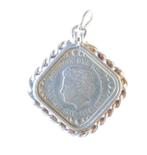 Hanger ketting penning 5 cent 1978 Juliana