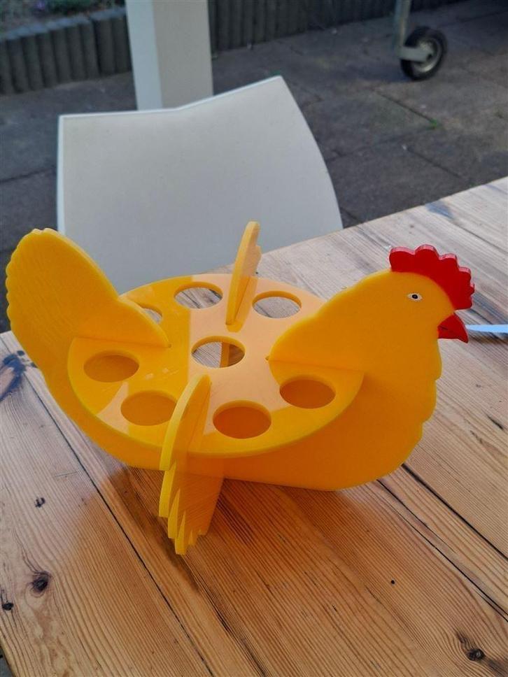 Persplex eierrek in de vorm van een kip., Huis en Inrichting, Keuken | Keukenbenodigdheden, Zo goed als nieuw, Ophalen of Verzenden