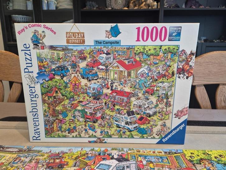 Ravensburger Campsite, Hobby en Vrije tijd, Denksport en Puzzels, Zo goed als nieuw, Legpuzzel, 500 t/m 1500 stukjes, Ophalen of Verzenden