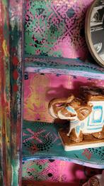 Boho/Hippie/Art/Kastje/Vitrinekastje, Ophalen of Verzenden