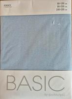 2 Lichtblauwe Hoeslakens - Nieuw in Verpakking, Eenpersoons, Blauw, Hoeslaken of Sloop, Nieuw