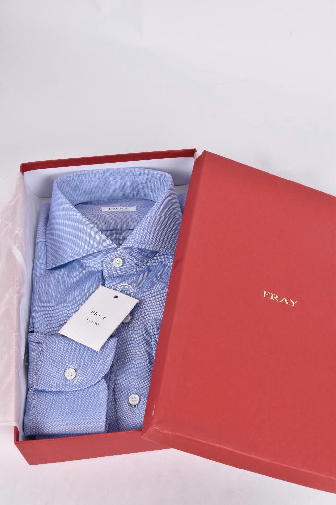 Nieuw shirt overhemd van FRAY katoen maat 40, Kleding | Heren, Overhemden, Nieuw, Halswijdte 39/40 (M), Blauw, Ophalen of Verzenden