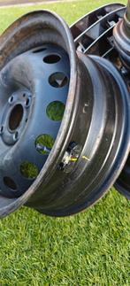 Stalen velgen 15inch steekmaat 4 x 100, Auto diversen, Wieldoppen, Ophalen, Gebruikt