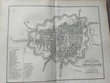 06 / Groningen de Stad Litho Fehse 1862 beschikbaar voor biedingen