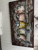 Metalen 3d schilderij, Ophalen