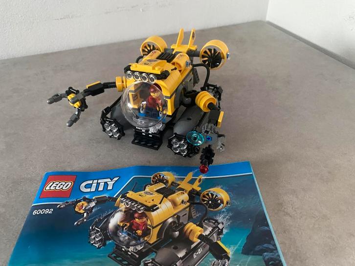 LEGO City Diepzee Duik Scooter - 60090 en Duikboot - 60092, Kinderen en Baby's, Speelgoed | Duplo en Lego, Zo goed als nieuw, Lego