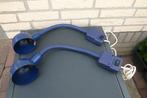 twee vintage wandlampjes (Blauw) van Happylight, Ophalen of Verzenden, Gebruikt, Metaal