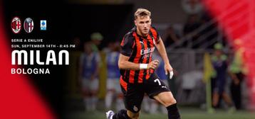Tickets AC Milan - Bologna Zon 14 Sept beschikbaar voor biedingen