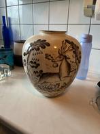 Vintage Vaas met Hert Decoratie, Antiek en Kunst, Ophalen