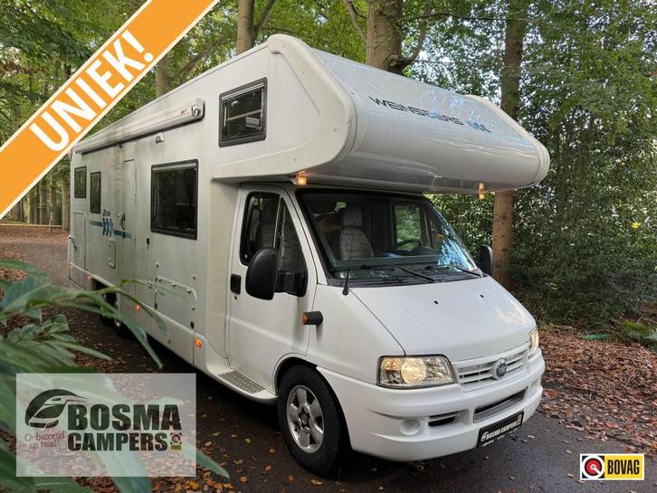 Weinsberg Meteor 790 MQ Alkoof Uniek 41000km 2x Airco 2004, Caravans en Kamperen, Campers, Bedrijf, tot en met 6, Weinsberg, Diesel