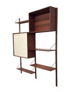Vintage Poul Cadovius Royal System wandsysteem wallunit, Ophalen, Teakhout, Poul Cadovius, Minder dan 150 cm