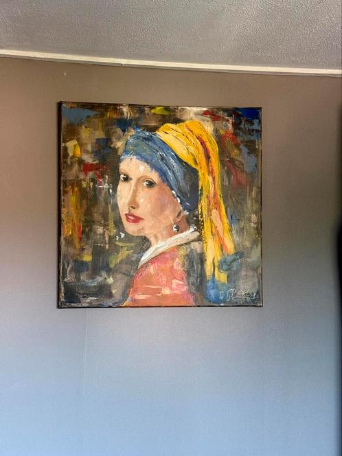 Mijn meisje met de parel, Antiek en Kunst, Kunst | Schilderijen | Abstract, Ophalen of Verzenden