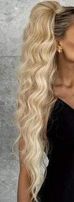 Ponytail haarstukjes haar blond lang 71 cm pardenstaart, Ophalen of Verzenden, Nieuw, Pruik of Haarverlenging