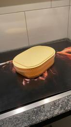 Tupperware  kaasdoos vershoudbak met lek rooster, Huis en Inrichting, Verzenden, Nieuw, Geel, Bus of Trommel