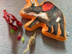 Dino Set met Kussen en Speelgoed, Ophalen of Verzenden, Gebruikt, Overige typen
