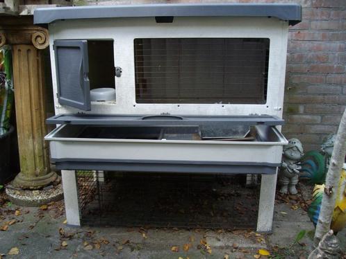konijnenkooi, Dieren en Toebehoren, Knaagdieren en Konijnen | Hokken en Kooien, Gebruikt, Kooi, 90 cm of meer, 110 cm of meer
