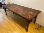 Houten tafel met bankje - 230cm, Huis en Inrichting, Tafels | Eettafels, Gebruikt, 200 cm of meer, Vijf personen of meer, Rechthoekig
