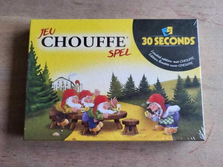 spel 30 seconds chouffe nog nieuw in folie!, Hobby en Vrije tijd, Gezelschapsspellen | Bordspellen, Nieuw, Een of twee spelers