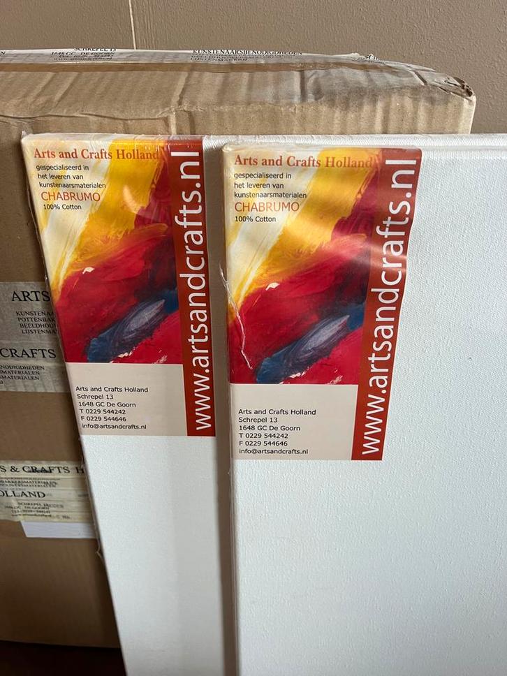 8 Schildersdoeken 50x60 cm - Nieuw in verpakking, Hobby en Vrije tijd, Schilderen, Nieuw, Doek, Ophalen of Verzenden