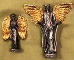 Set van 2 tinnen aartsengel figuren - Rosjel & Jofiel, Ophalen of Verzenden