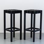6 Gispen Berlage kruk Richard Hutten Zwart 76 x 33 x 33 cm, Huis en Inrichting, Barkrukken, 5 krukken of meer, 60 tot 90 cm, Nieuw