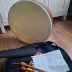 Traditionele Ierse Bodhrán (trommel) - complete set, Muziek en Instrumenten, Percussie, Ophalen, Zo goed als nieuw, Trommel
