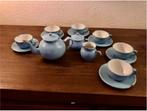 Antiek Blauw Emaille kinderserviesje Duits, Ophalen of Verzenden