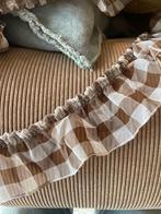 Kastrandje bruin wit geblokt retro vintage dik 6 meter, Ophalen of Verzenden, Nieuw, Lint, Band of Elastiek