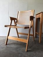 Vintage stoel Nico Kralj midcentury chair Rex, Huis en Inrichting, Stoelen, Overige materialen, Gebruikt, Bruin, Eén