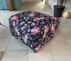 Hoes voor Klippanpoef. Nieuw. Blauw met bloemen., Nieuw, Ophalen of Verzenden, Stof, 50 tot 75 cm