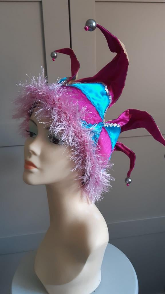 Nieuw! Narren muts, punten roze/panter, Ophalen of Verzenden, Carnaval