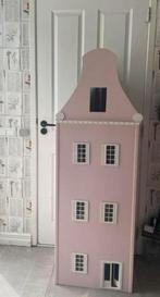 Hoog herenhuis grachtenpand poppenhuis met Maileg behang, Kinderen en Baby's, Speelgoed | Poppenhuizen, Ophalen, Zo goed als nieuw