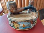 Souvenir Italië vintage asbak met pijp, Antiek en Kunst, Curiosa en Brocante, Ophalen of Verzenden