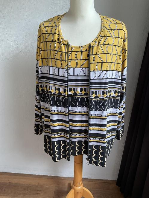 Rabe-ZGAN-erg leuke twinset-maat 48-zie afmetingen, Kleding | Dames, Tops, Zo goed als nieuw, Maat 46/48 (XL) of groter, Korte mouw