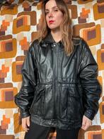 Vintage leren jas - lamsleer - jaren 80 / 80’s, Kleding | Heren, Bruin, Vintage, Ophalen of Verzenden, Gedragen