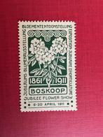 Sluitzegels Boskoop bloemen tentoonstelling 1911, Postzegels en Munten, Verzenden, T/m 1940, Postfris