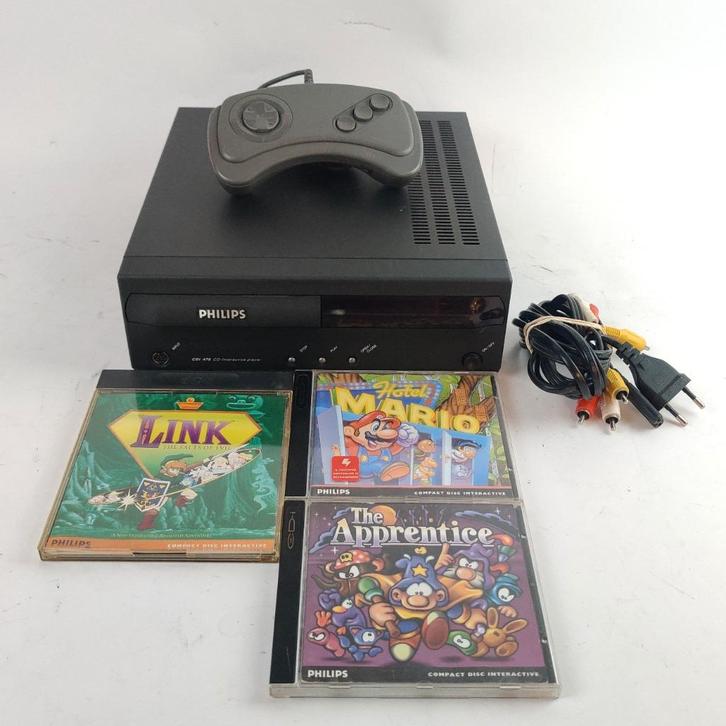 Philips CDi 470 Game console + Controller + 7 games, Spelcomputers en Games, Games | Nintendo GameCube, Overige genres, 1 speler