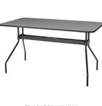 IKEA Tuintafel Viholmen donkergrijs, Ophalen, Zo goed als nieuw, Rechthoekig, Metaal