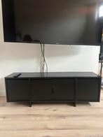 Te koop zwart tv meubel, Ophalen, 100 tot 150 cm, Zo goed als nieuw, 25 tot 50 cm