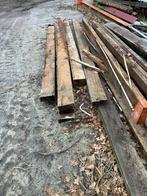 Partij houten balken 180x60 ongeschaafd, Ophalen, Gebruikt, Balk, Vuren