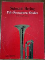 Sigmund Hering: fifty recreational studies young trumpeter 2, Ophalen of Verzenden, Gebruikt, Artiest of Componist, Trompet