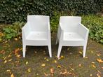 2 Philippe Starcke Driade Toy tuinstoelen, wit,, Tuin en Terras, Tuinstoelen, Ophalen, Gebruikt, Kunststof